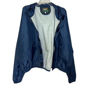 Genuine Hodgman Navy Blue Rain Jacket Coat Windbreaker